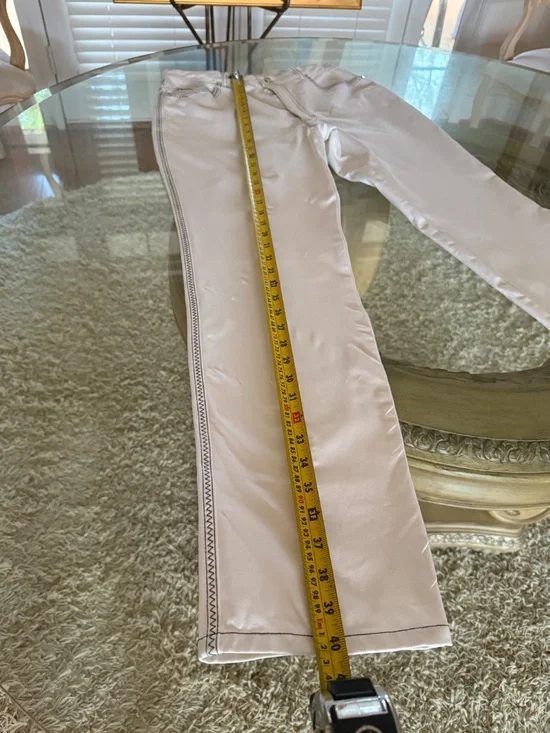 Escada Vtg Womens Suit EU 40 Cream Contrast Stitch Blazer Pants Quiet Luxury - Picture 14 of 16